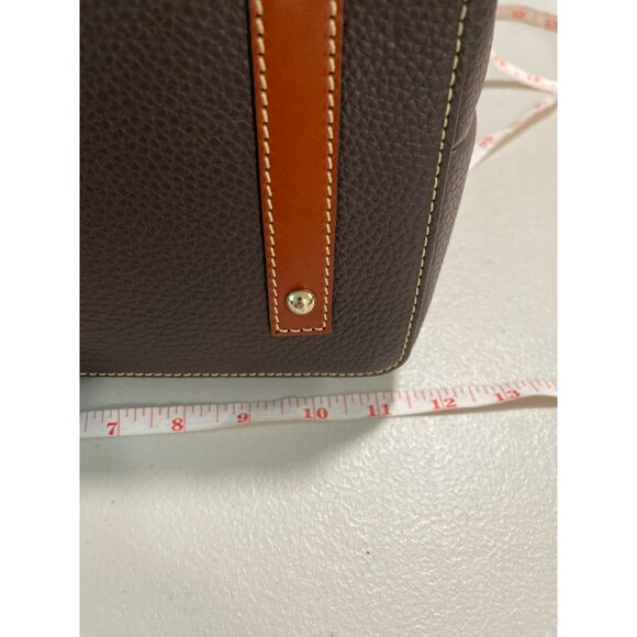 Dooney & Bourke Trina Brown Satchel Crossbody Bag Pebble Leather NEW - Picture 10 of 12